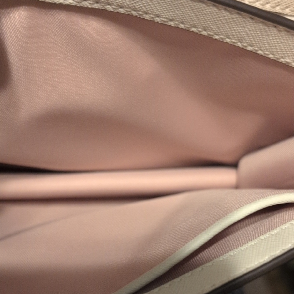 Tory Burch White Crossbody Bag Clean Stylish Leather Career Club Sophisticated - Picture 10 of 16